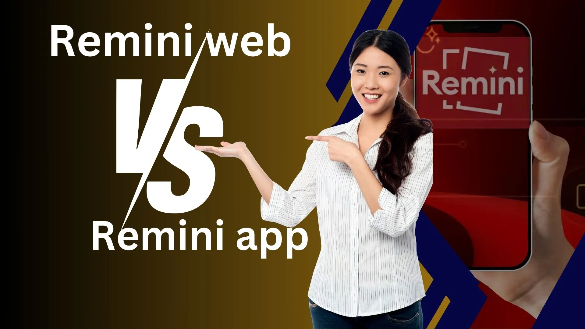 remini web vs remini app
